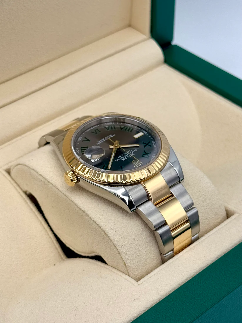 [Super Clone]RLX  Datejust 41mm Two-Tone Yellow Gold Fluted Bezel 