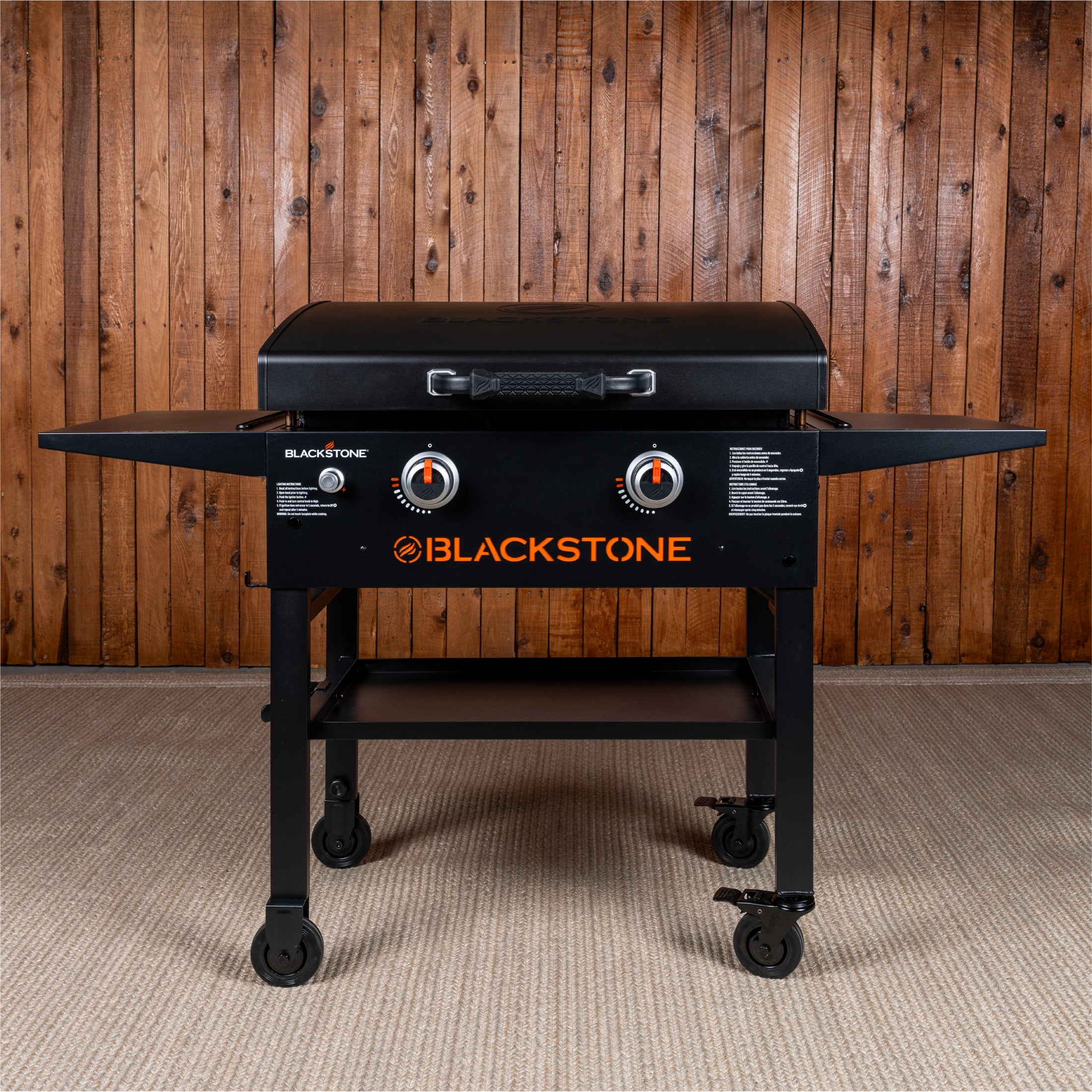 Blackstone 2 - Burner 28 Propane Griddle with Hood and Omnivore Griddle Plate