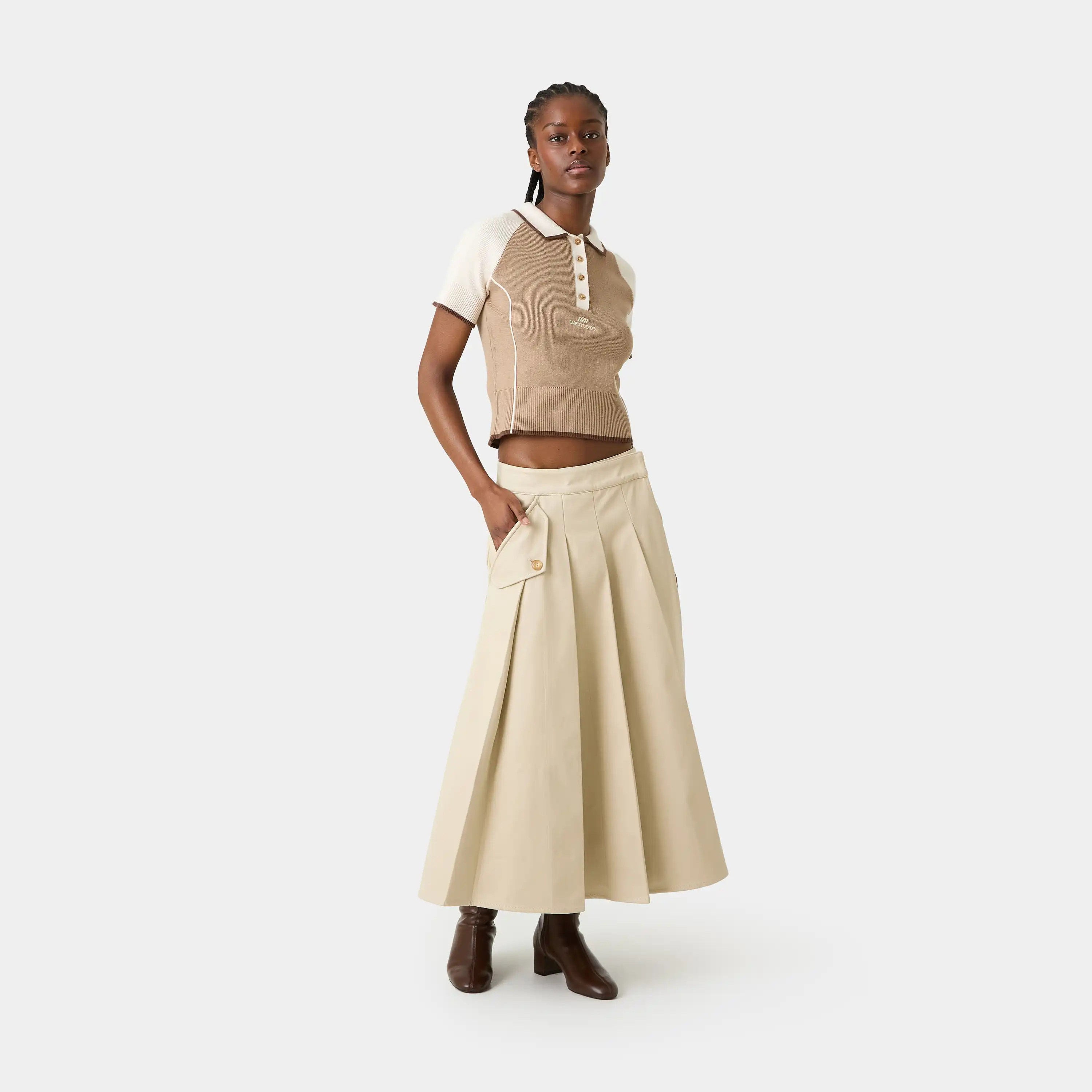 Gadget Light Camel Skirt