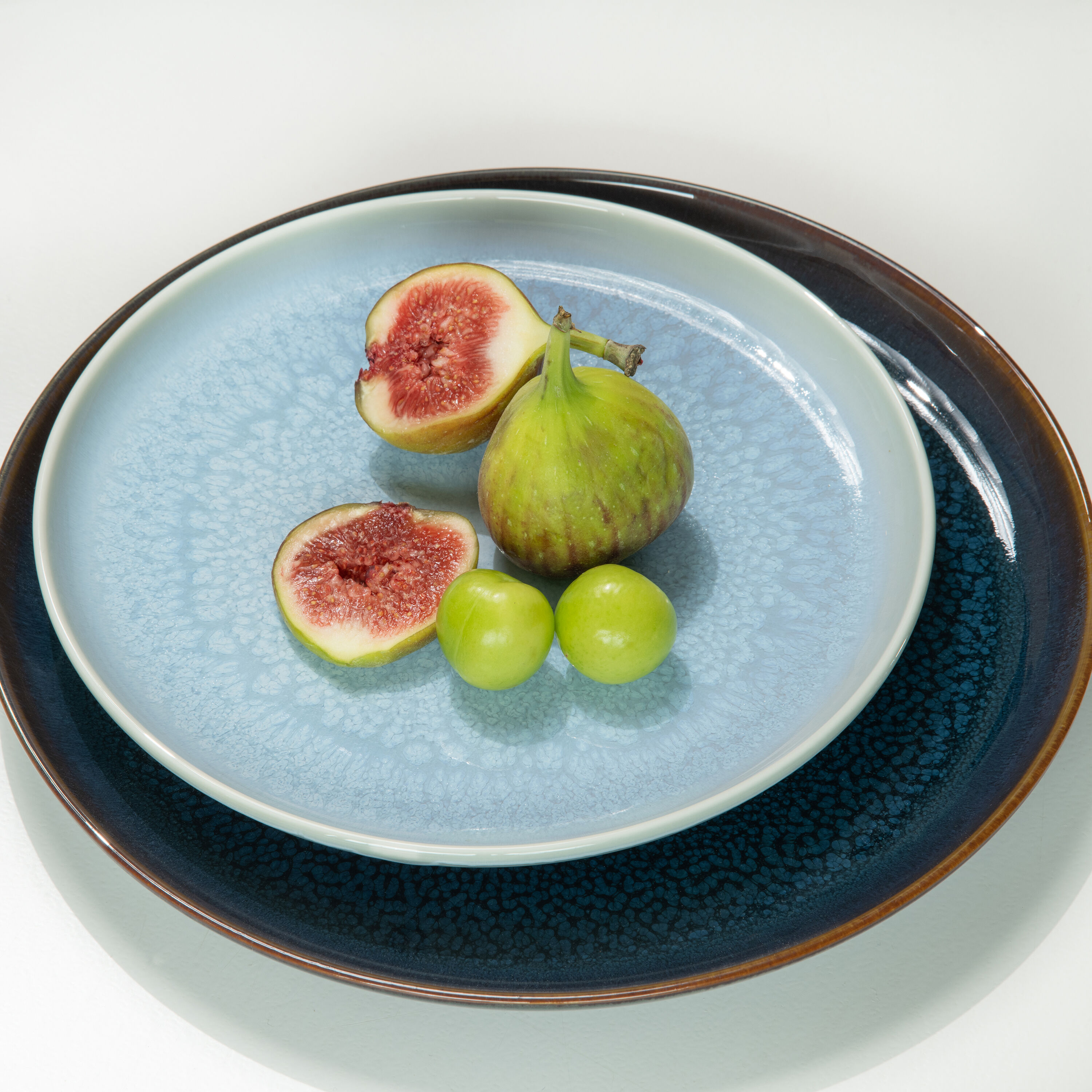 Crafted Salad/ Dessert Plate - Blue, 8.3'', Premium Porcelain