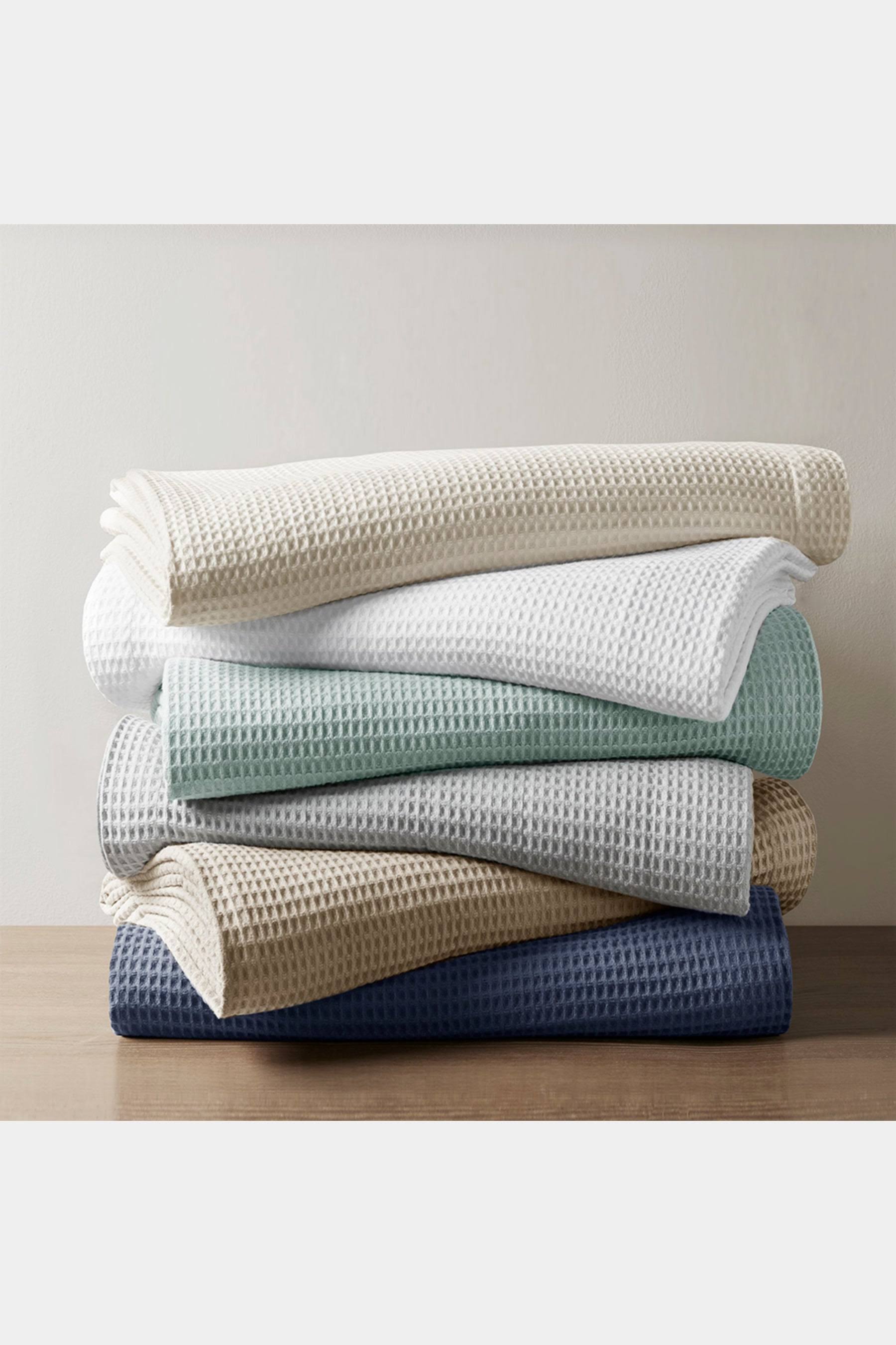 Beautyrest - Waffle Weave Cotton Blanket - King - Khaki