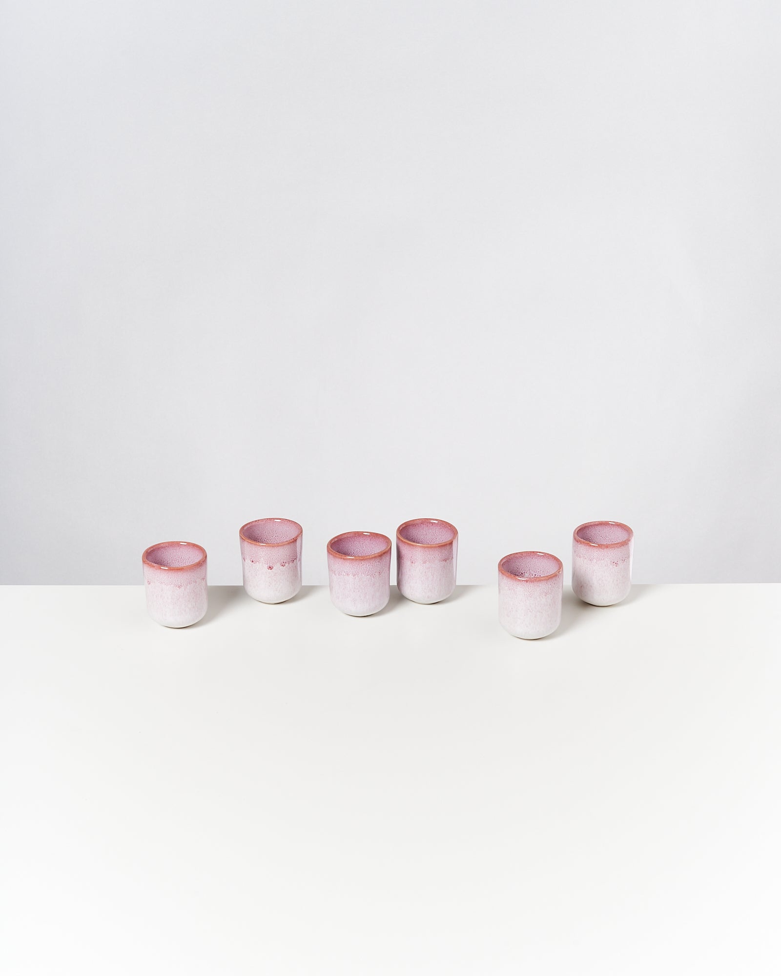 COPA ALTO - ESPRESSO CUP PINK WHITE SET OF 6