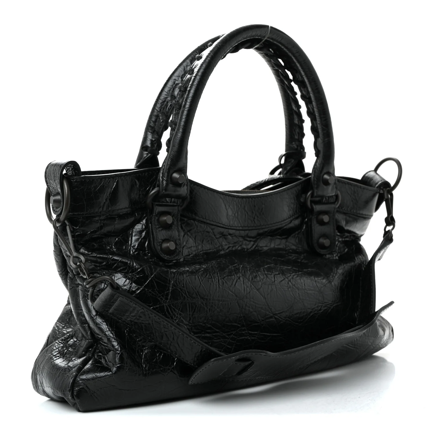 Agneau Arena Classic Hardware Le City First Bag Black
