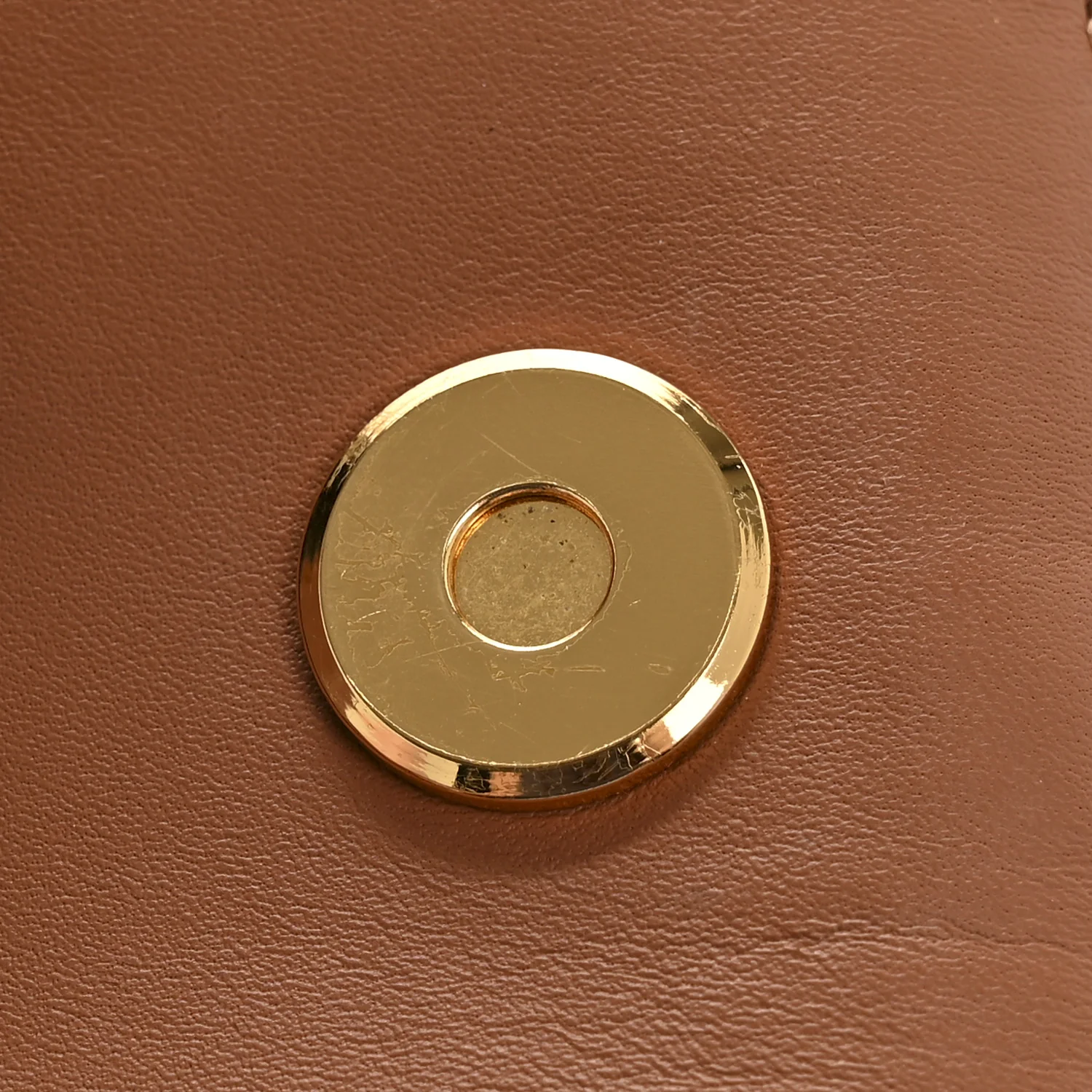 Calfskin Jacquard Mini Gate Dual Bag Tan