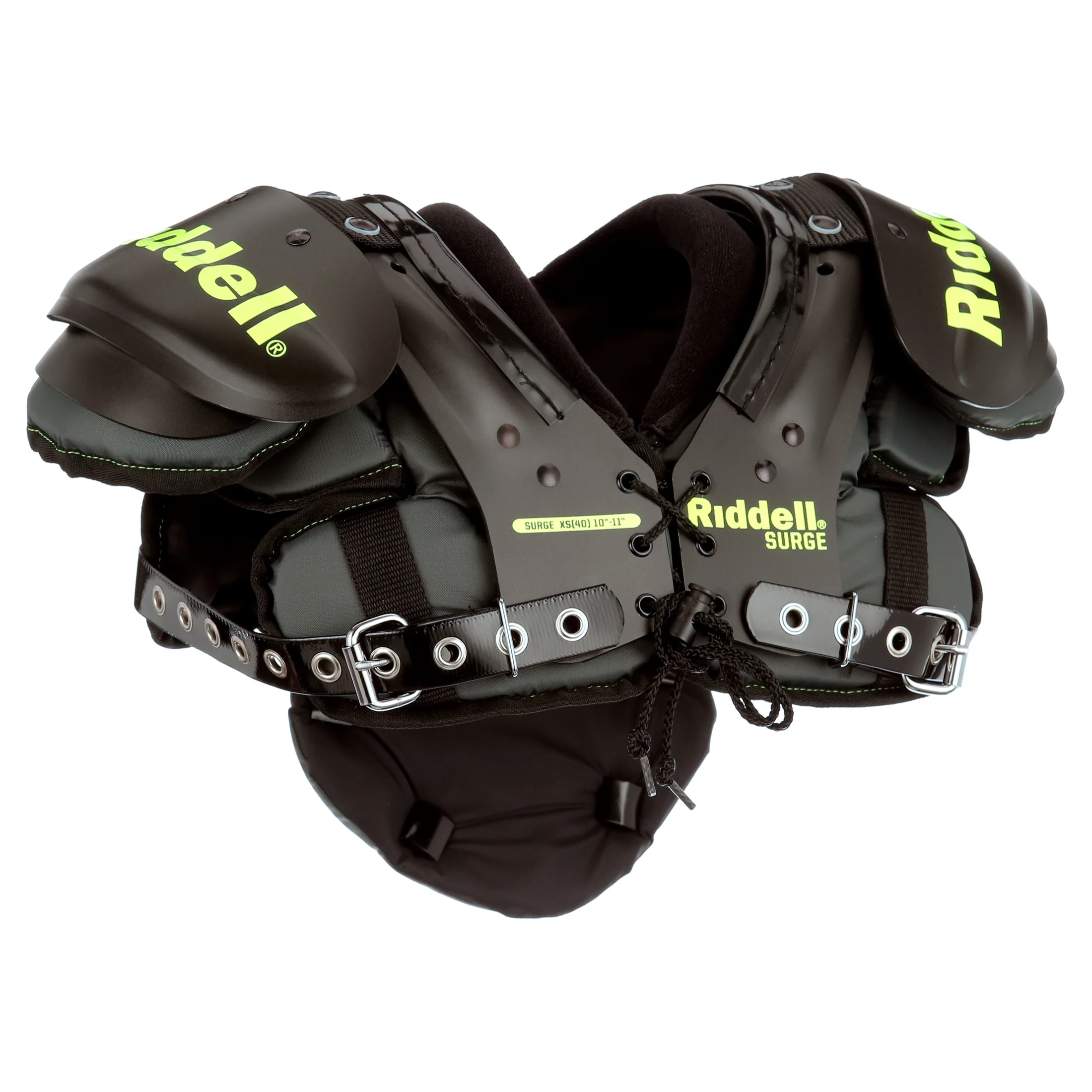 Surge Youth Football Shoulder Pad Black/Volt, Small(S) - Image 6