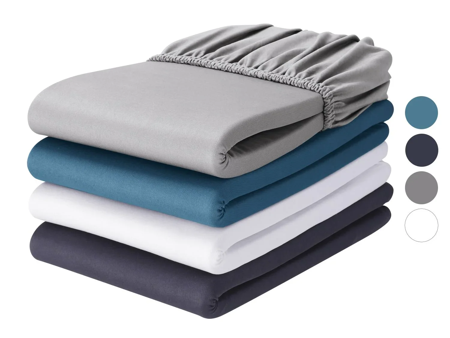 LIVARNO Drap-housse en jersey microfibre, 180-200 x 200 cm