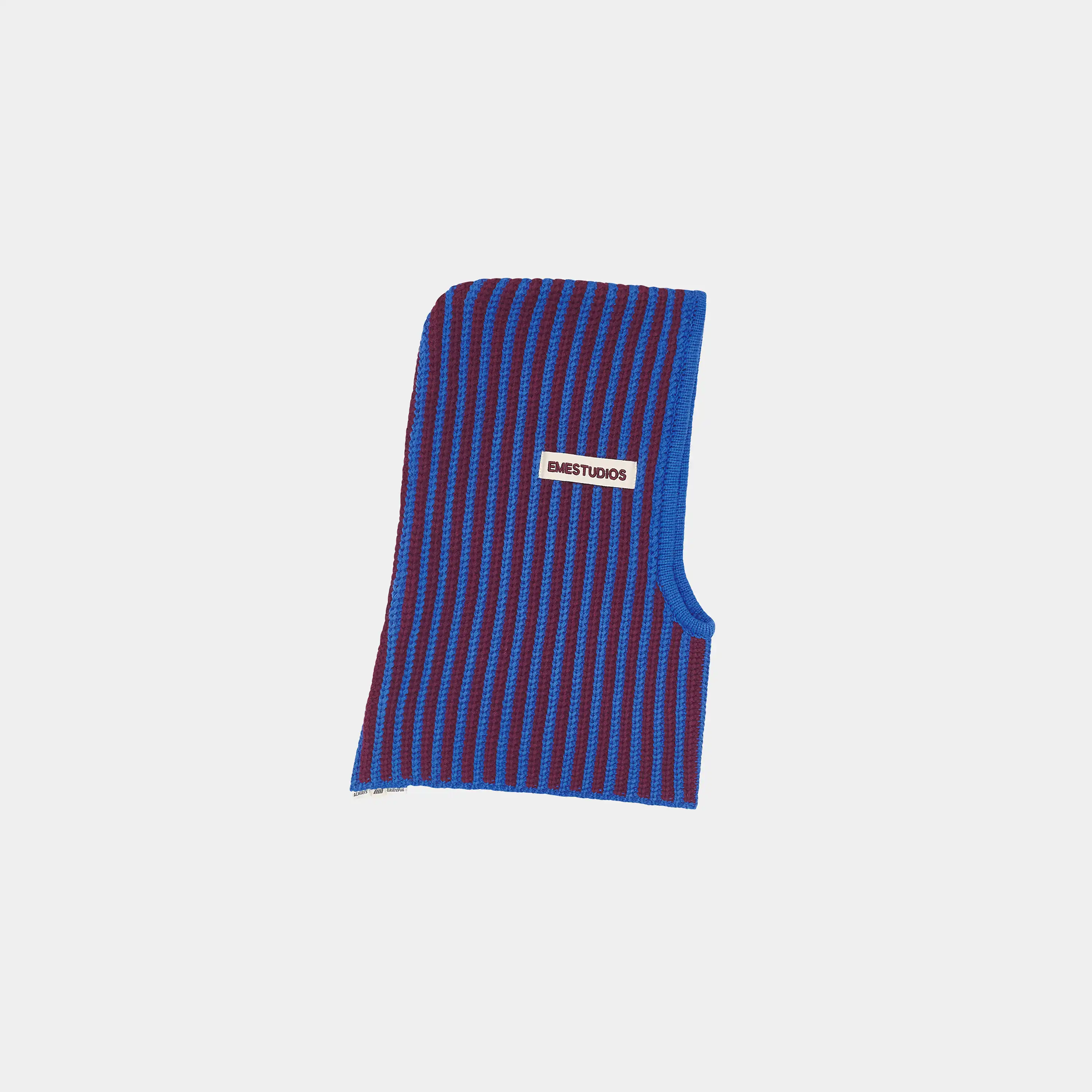 Striped Knit Balaclava