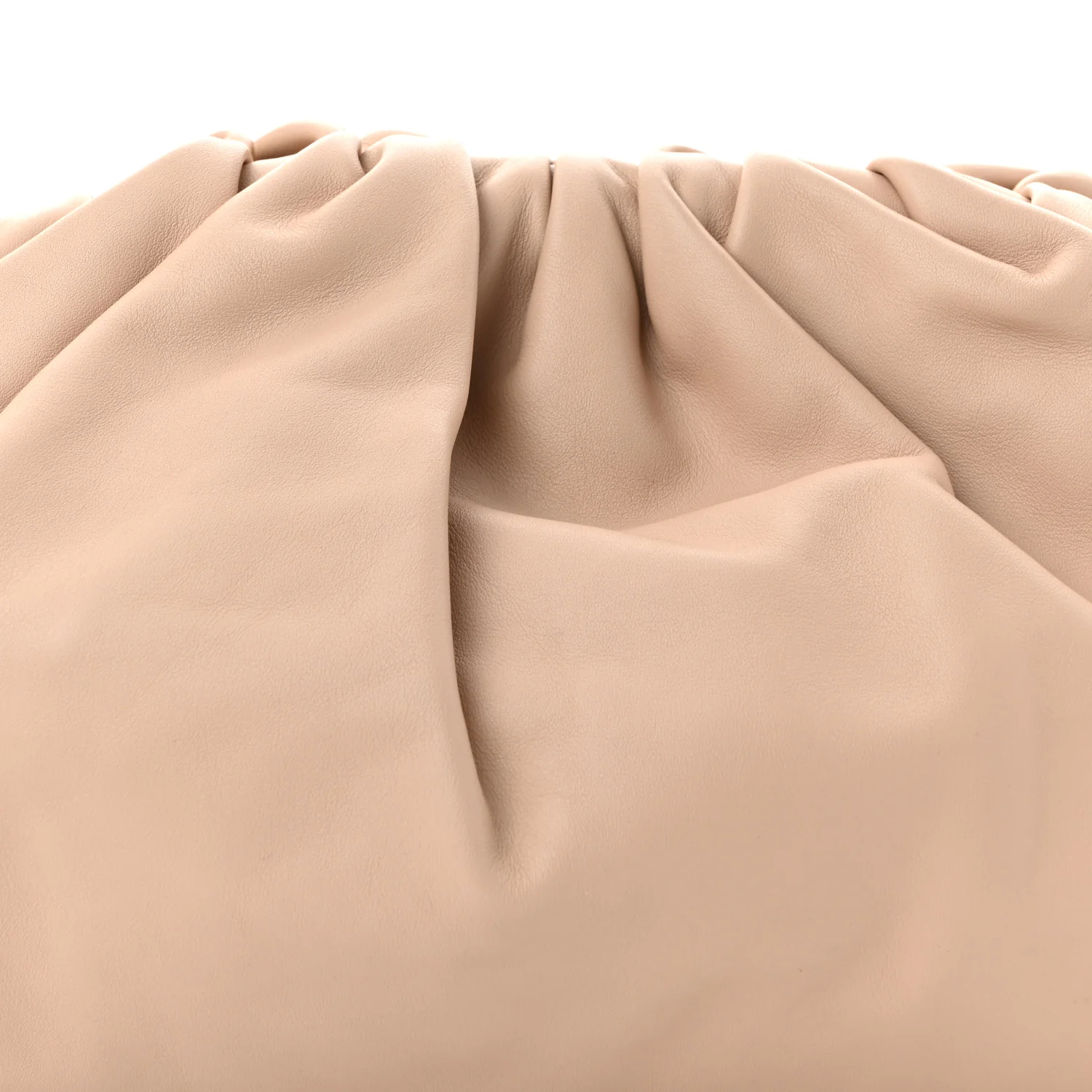 Smooth Butter Calf The Pouch Oversized Clutch Nude