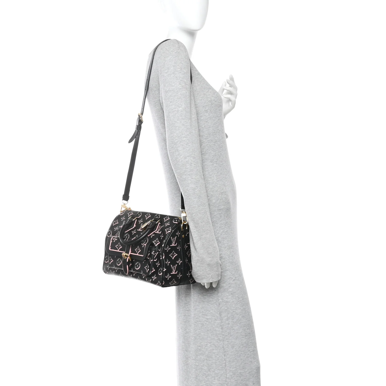 Monogram Fall for You Speedy Bandouliere 25 Black