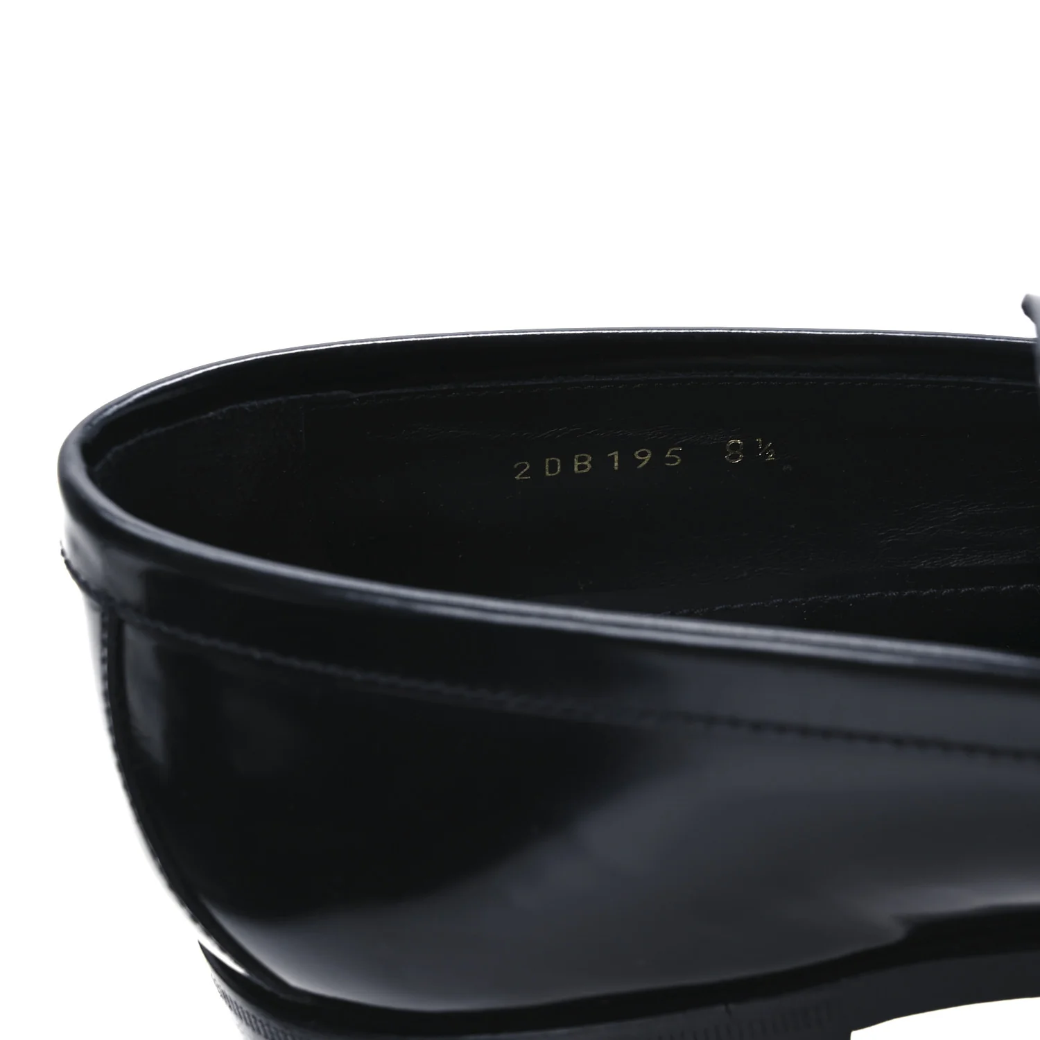 Spazzolato Fume Metal Triangle Logo Mens Loafers 8.5 Black