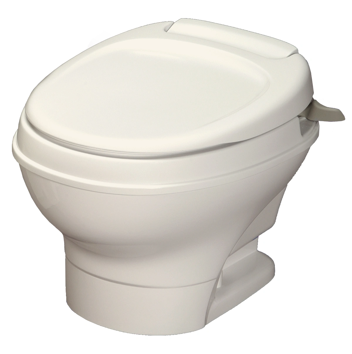 Toilettes Thetford Aqua-Magic V pour camping-car, chasse d'eau manuelle, faible puissance, couleur parchemin, 31647