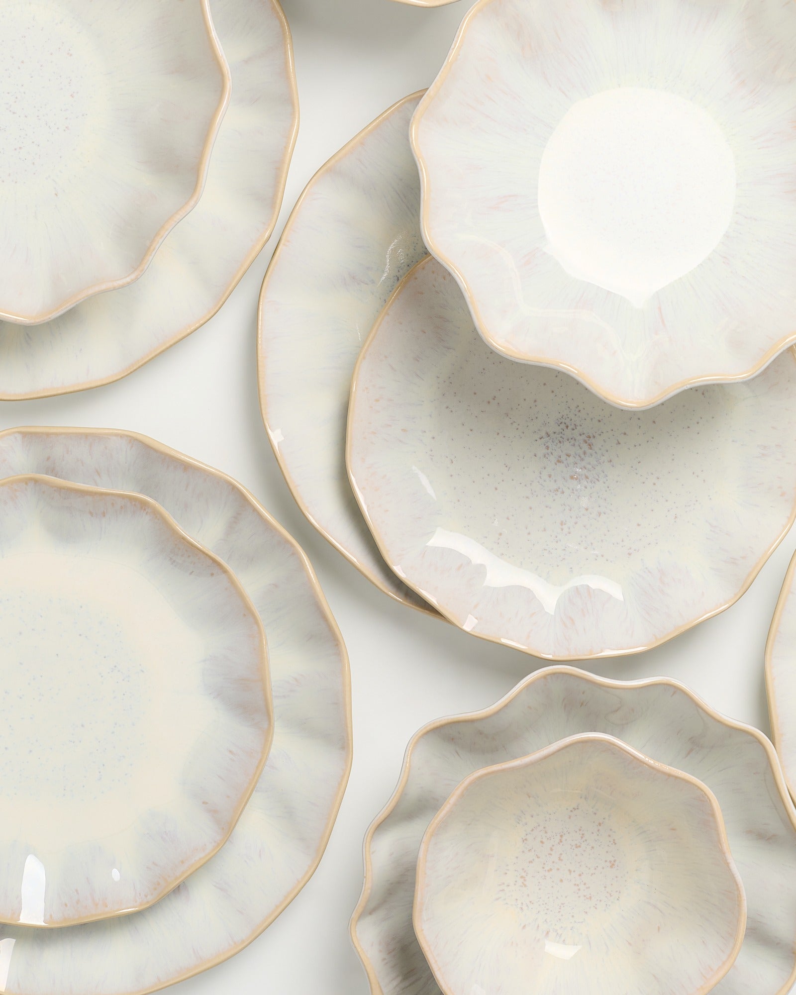 AREIA - TABLEWARE SET SHELL SAND 24 PIECES