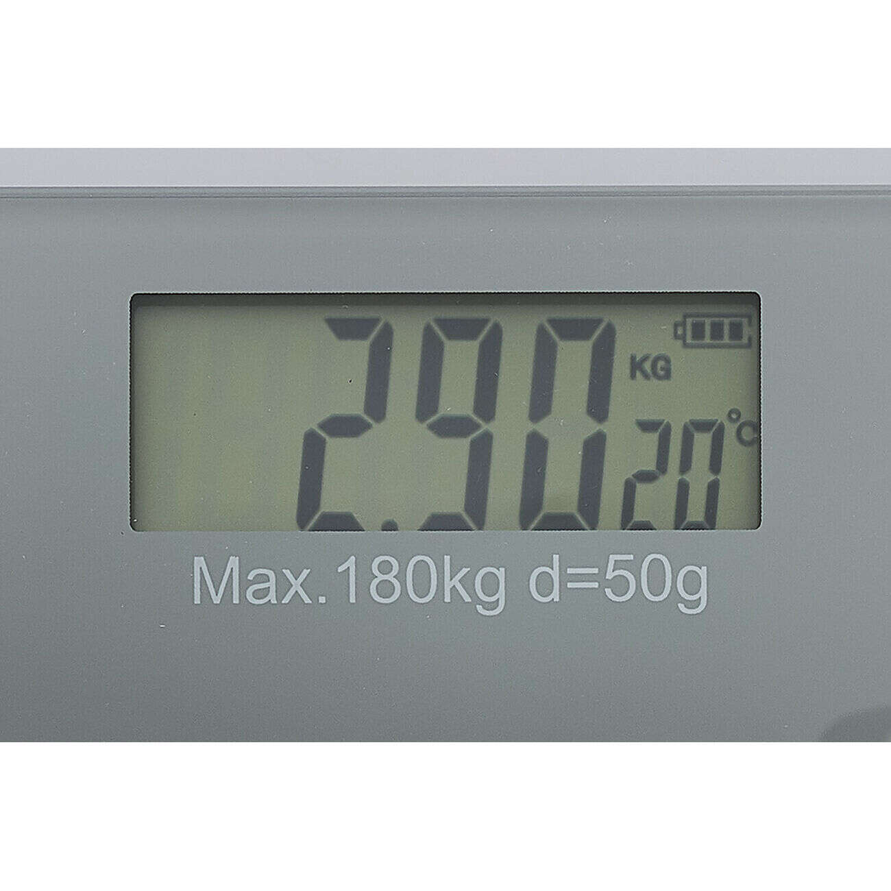 Pèse personne numérique gris écran LCD 180 kg