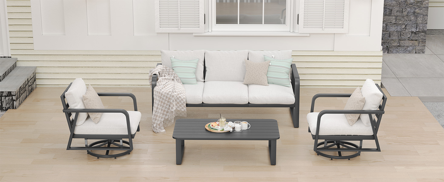 aluminum swivel patio chairs
