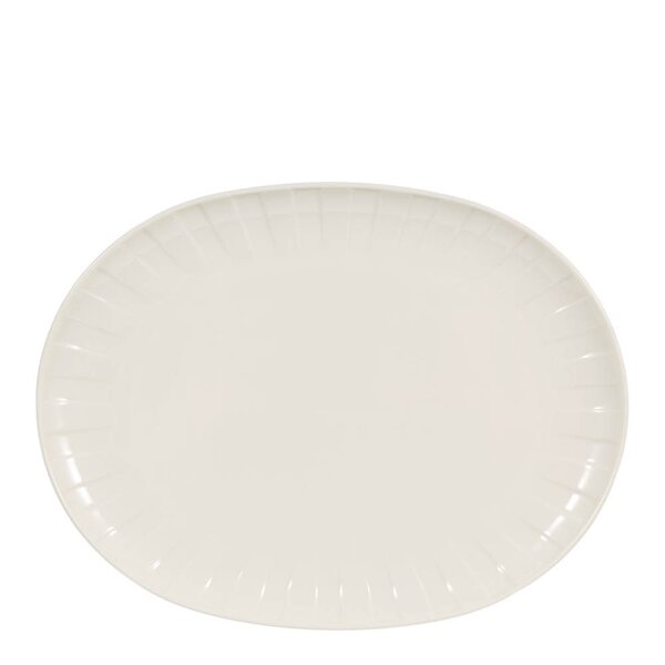 Senja serveringsfat oval 23x30 cm hvit