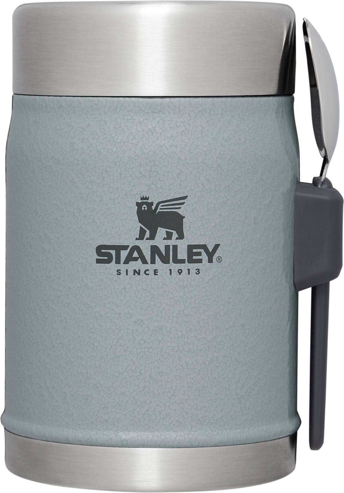 Stanley Classic Legendary RSS 14 oz. Food Jar with Spork, Hammertone Silver