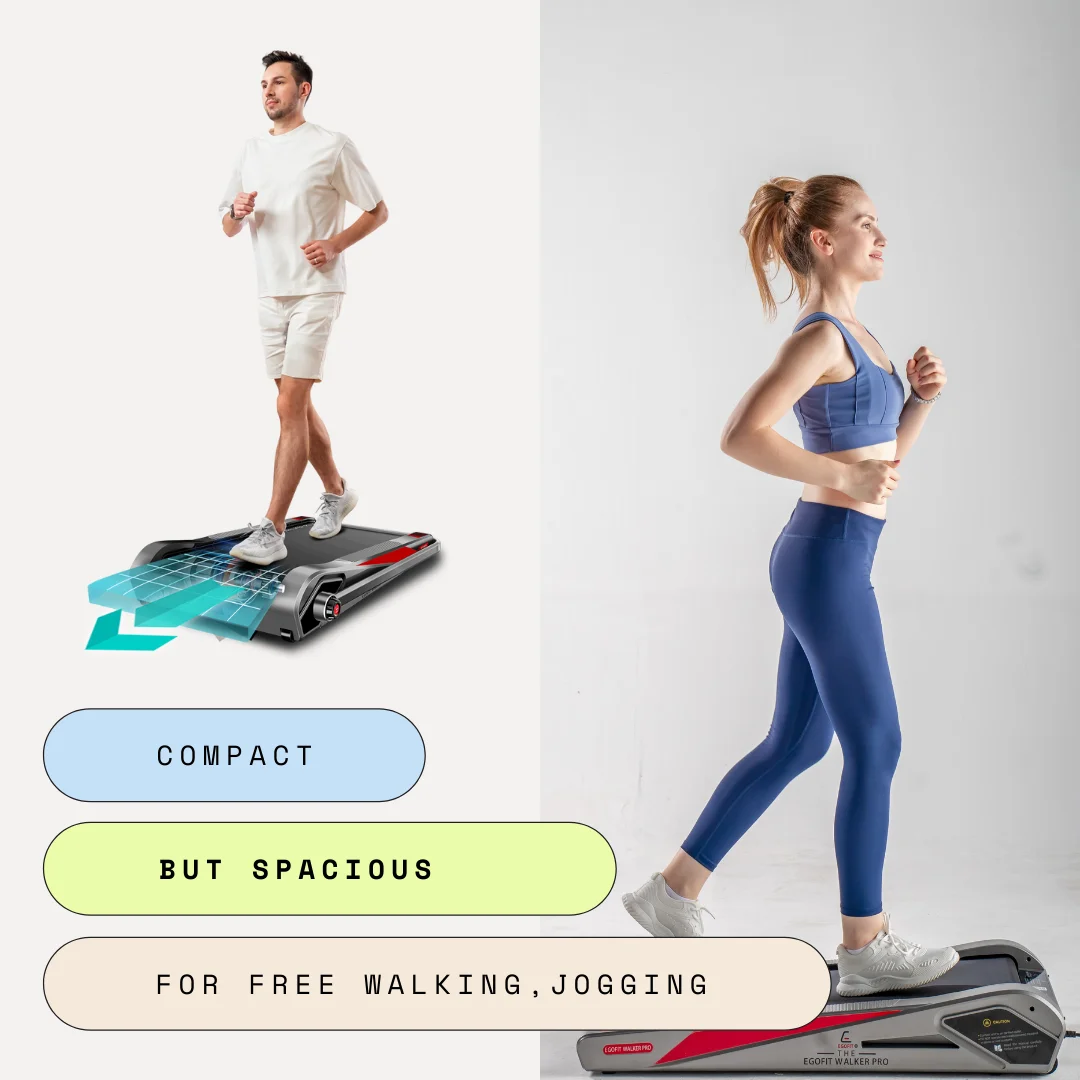 Walker Pro Smallest Under Desk Electric Walking Treadmill for Home 2.0HP 5° Incline - Image 4