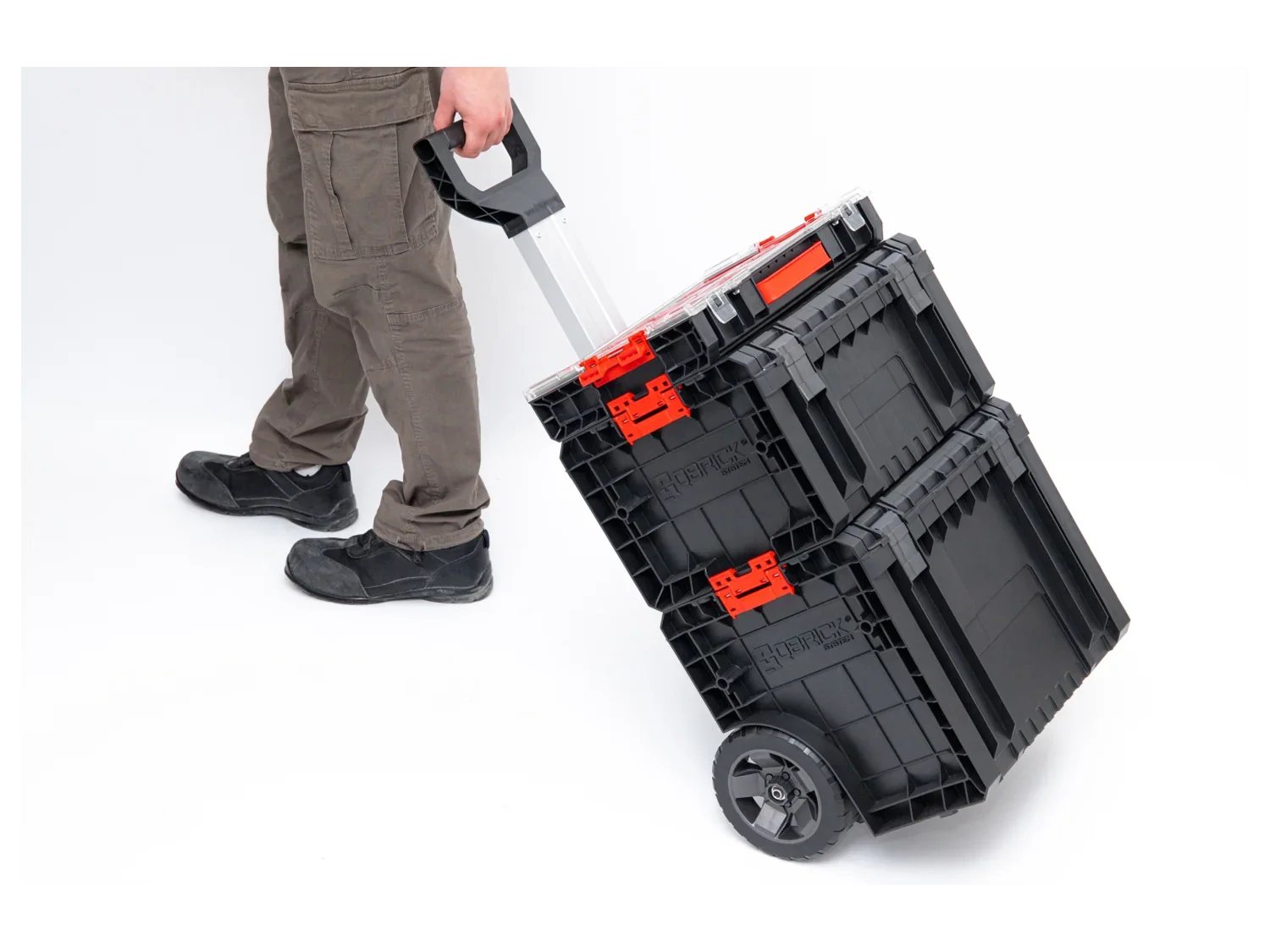 Qbrick System Kit caisse  outils sur roulettes, 3 pices