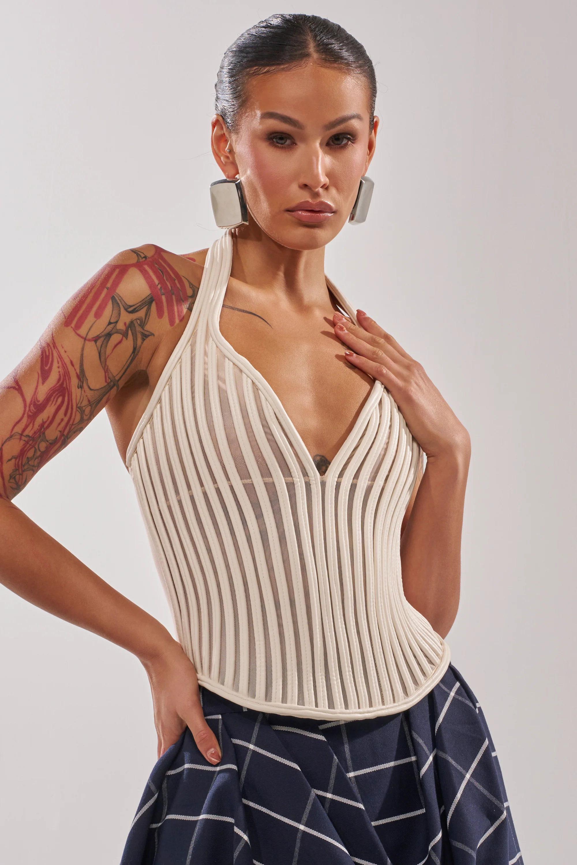 GET GROOVY WITH IT MESH CORSET - Akira Store
