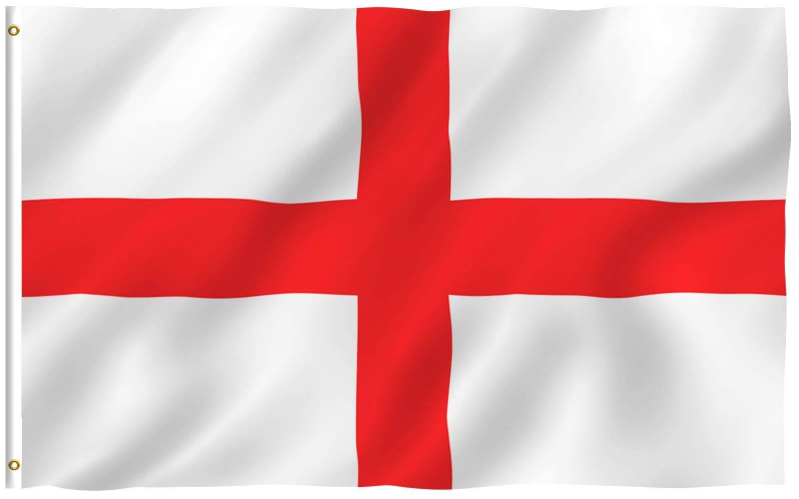 Anley [Fly Breeze] 3x5 Foot England Flag - Vivid Color and UV Fade Resistant - Canvas Header and Double Stitched - English National Flags Polyester