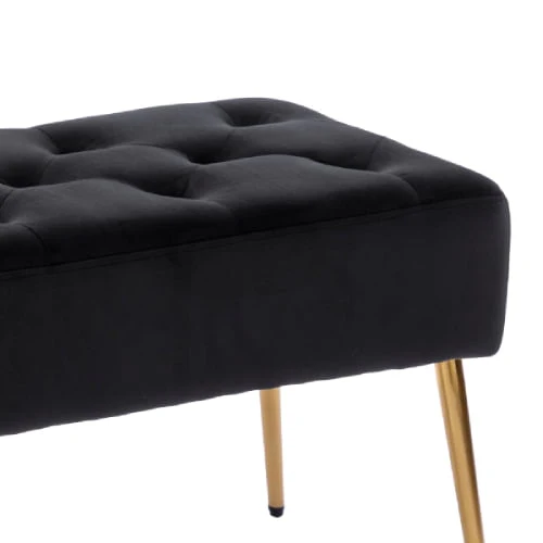 Duhome Elegant Lifestyle Modern Velvet Bench Ottoman, Upholstered Bench for Entryway Bedroom, Tufted End of Bed Bench, Pink(Atrovirens)