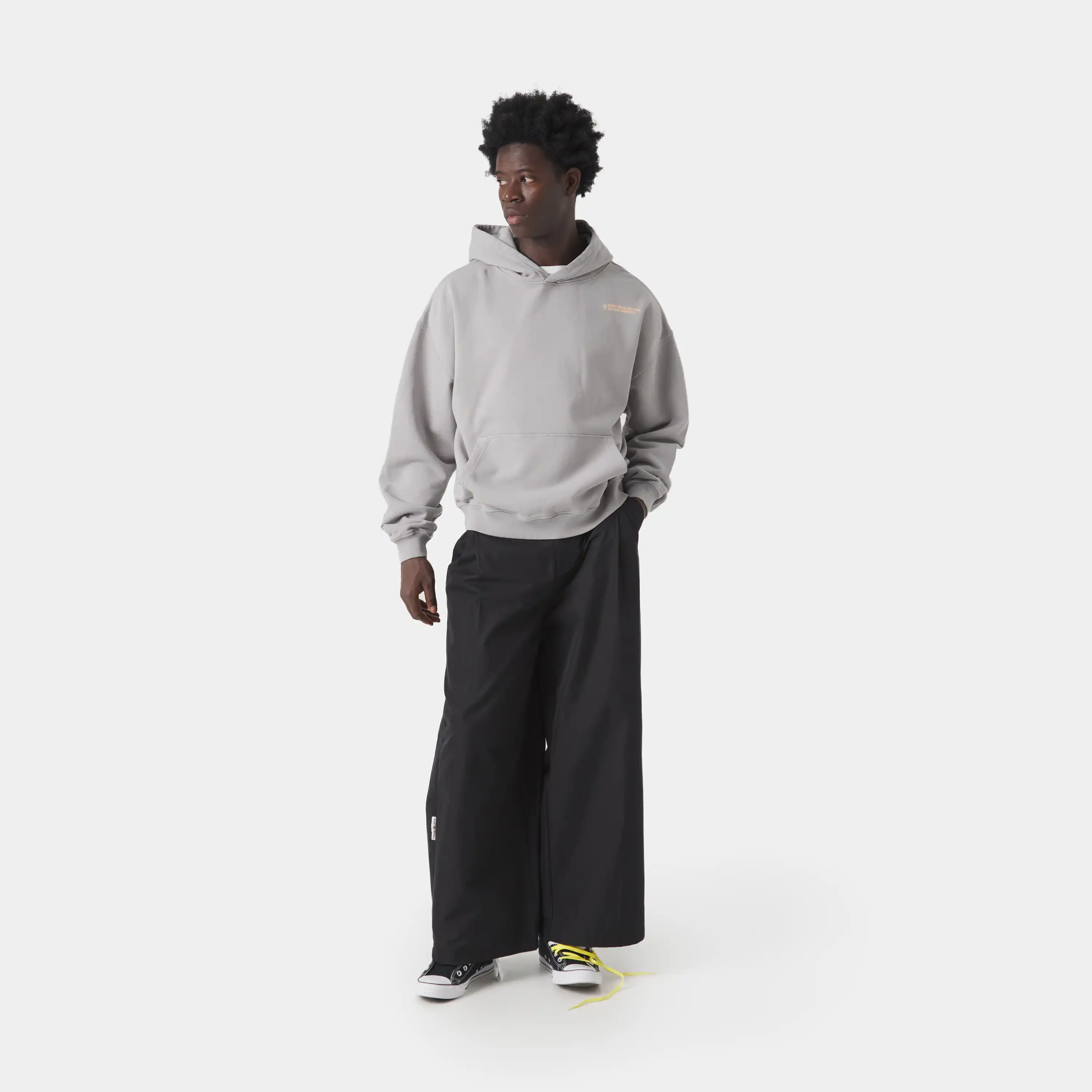 West Heather Grey Oversized Hoodie