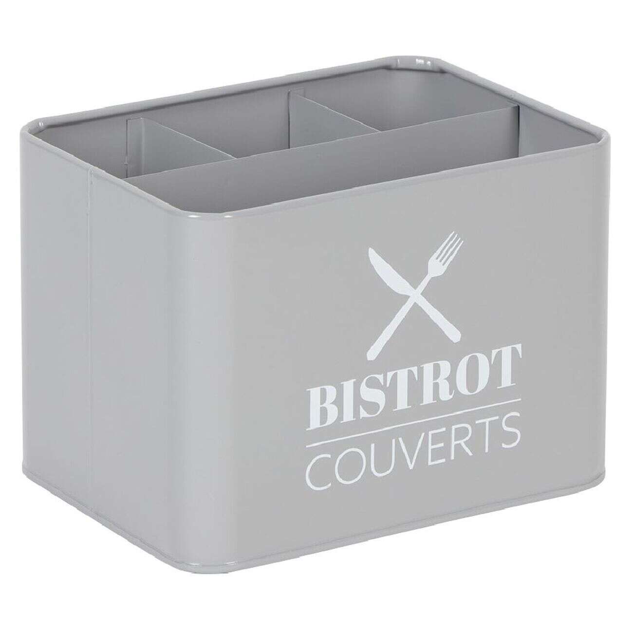 Range couvert BISTROT en métal gris