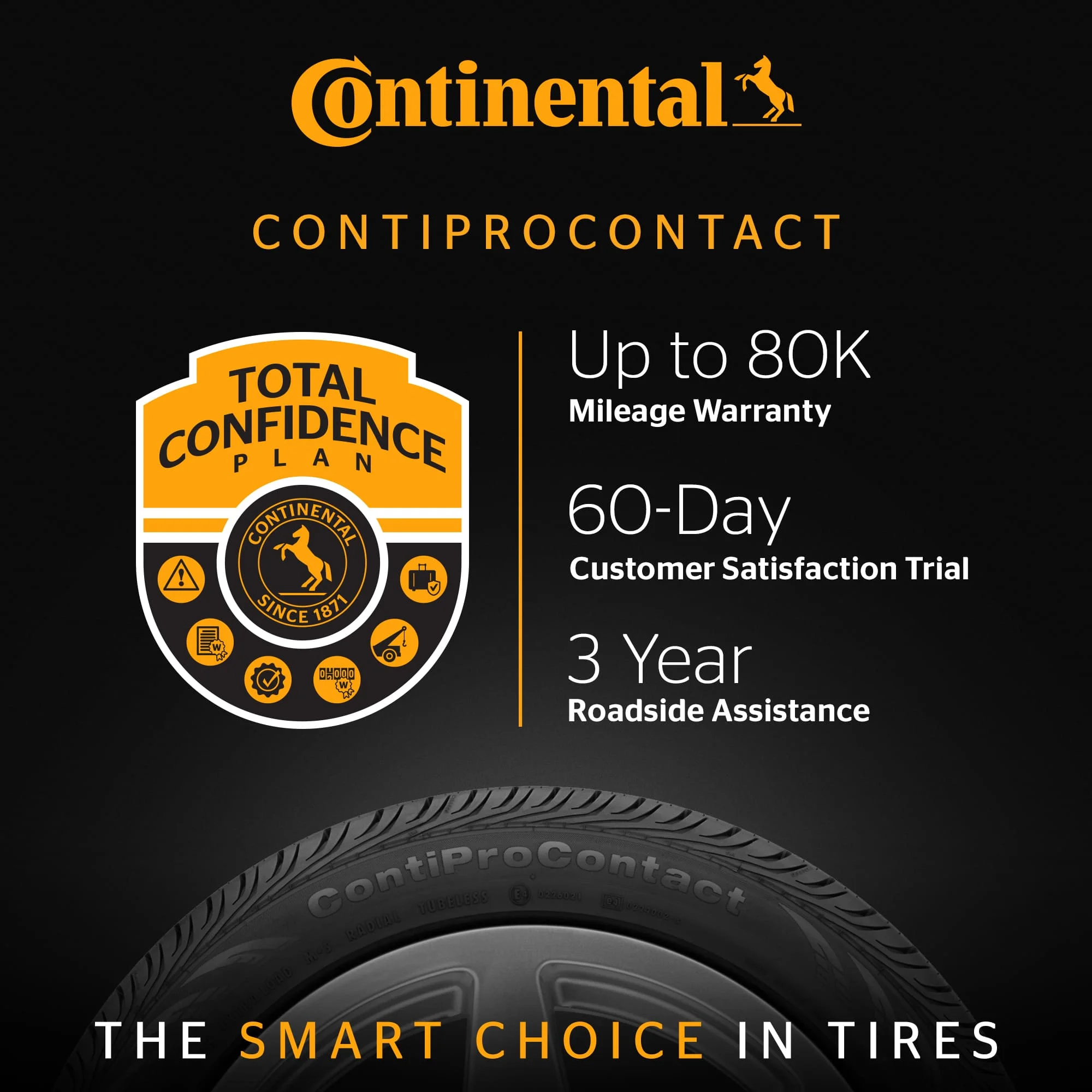 Continental Contiprocontact All-Season 205/50R17 89V Passenger Tire