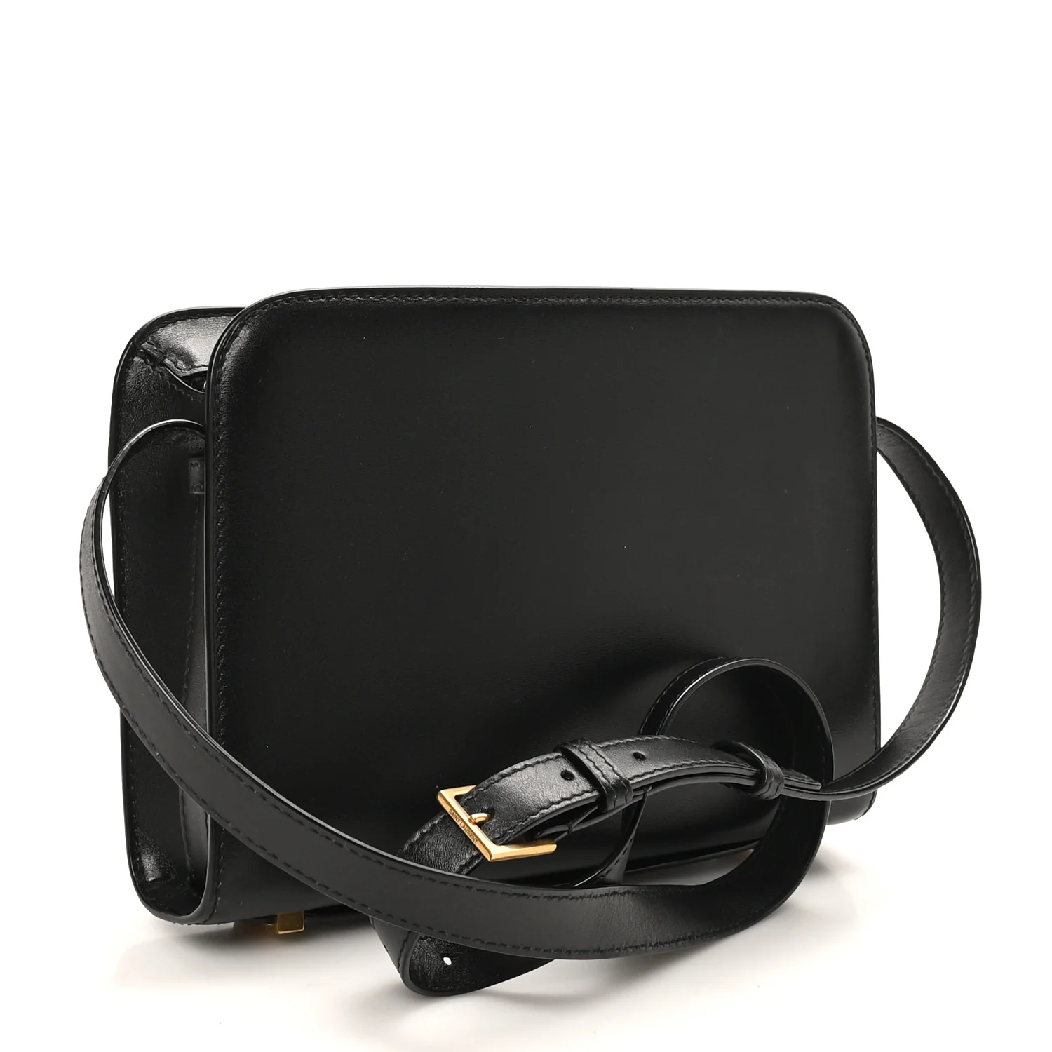 Calfskin Reverse Satchel Black