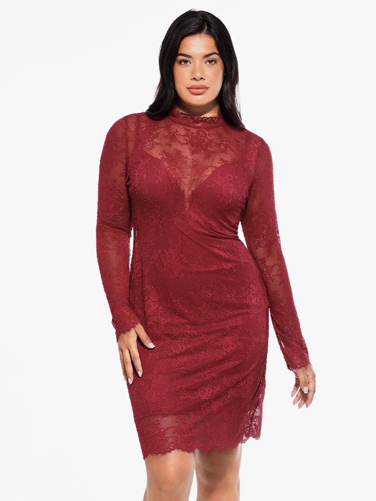 Shapewear Lace Fantasy Mini Dress
