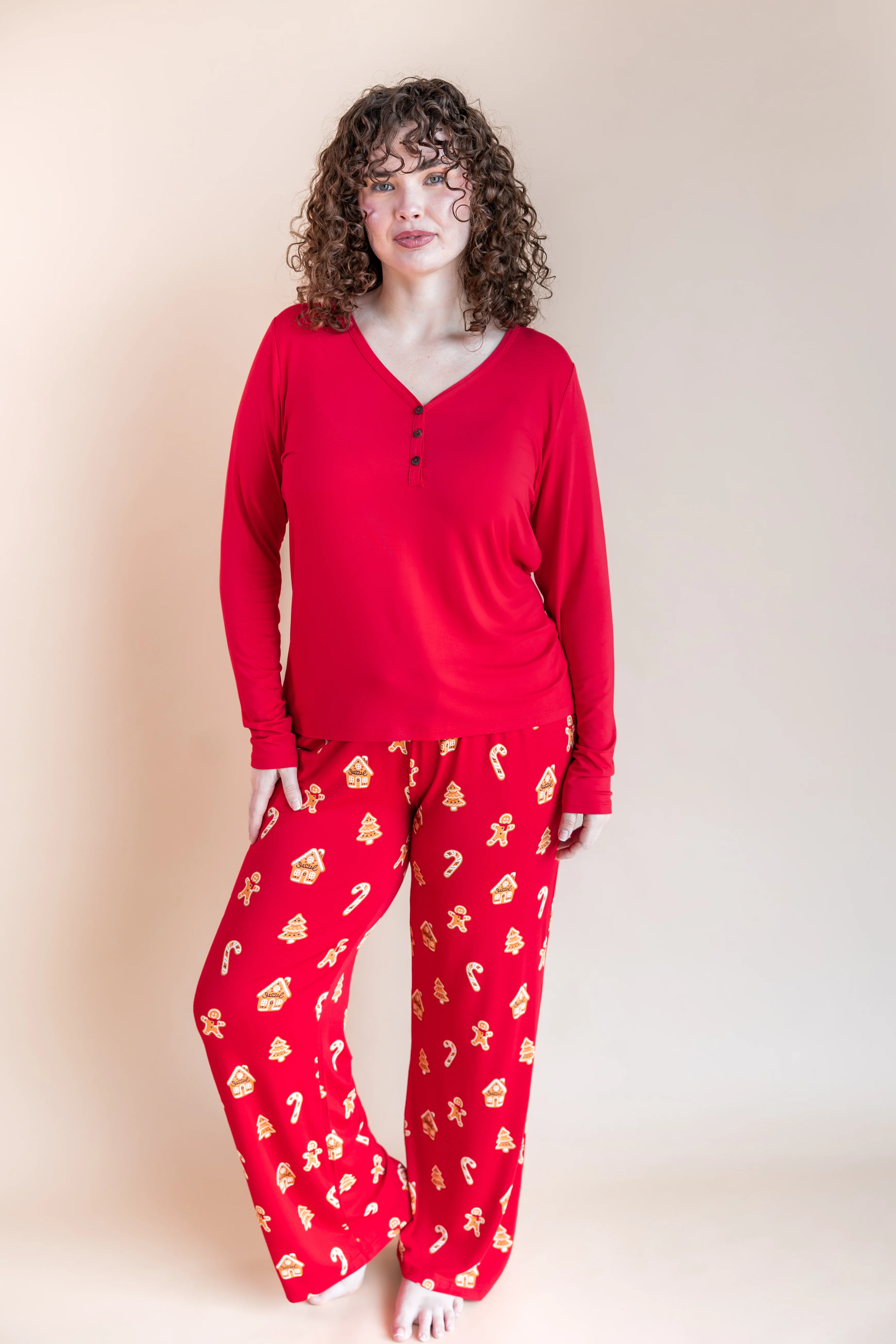 Women's Lounge Pants in Gingerbread