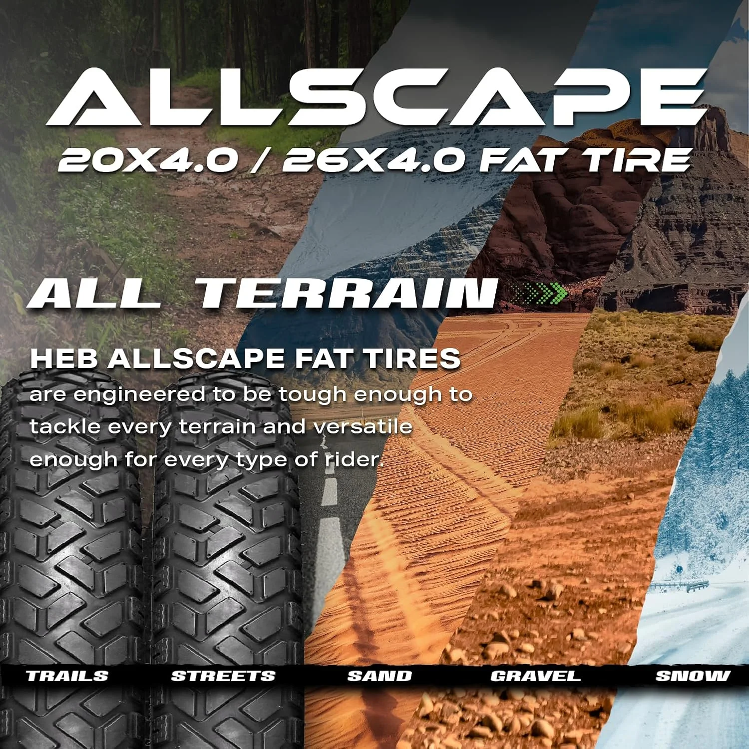 Heavy Duty 20x4 Bike Tire + Tube Includes 2 Tires for Optimal Performance(20 x 4) - Image 10