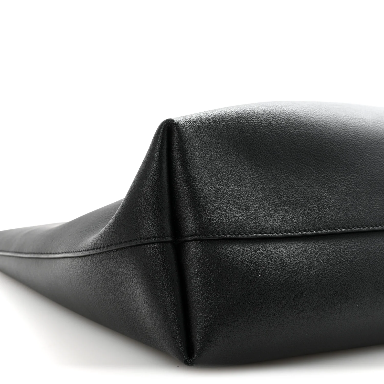 Calfskin Large Shopping Tote Black