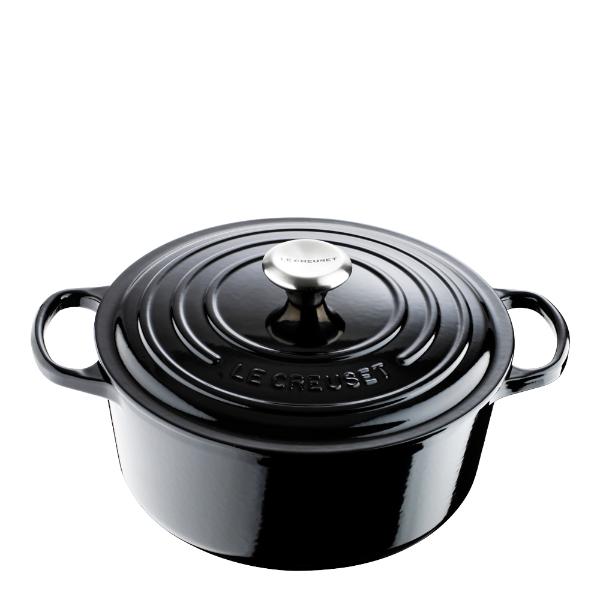 Signature støpejernsgryte rund 26 cm 5,3L black