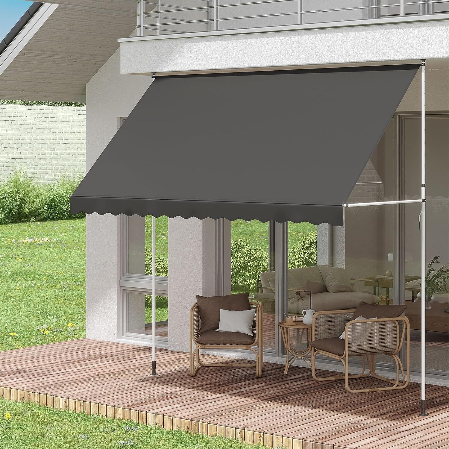 AECOJOY Manual Retractable Awning, 118
