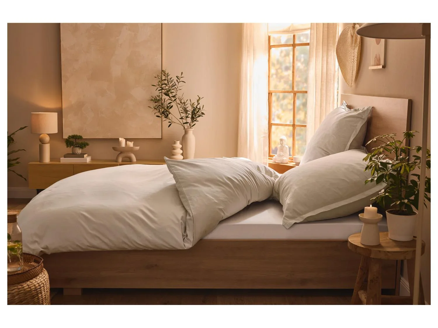 LIVARNO home Parure de lit en satin de lyocell, 260 x 240 cm