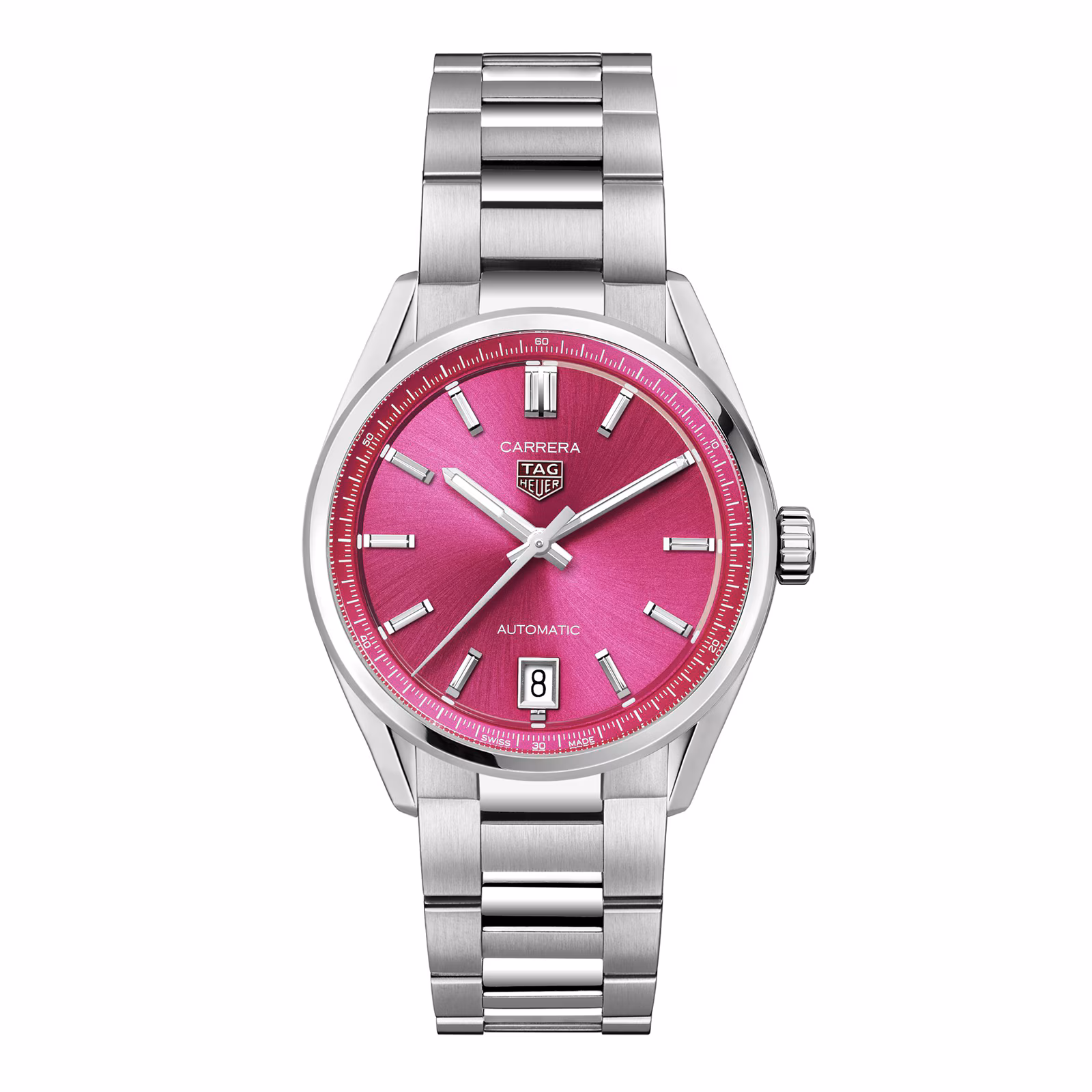 【Super Clone】TAG Heuer Carrera Date 36mm Unisex Watch Pink WBN2313.BA0001