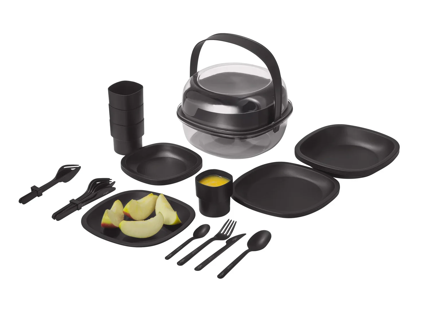 Rocktrail Set de vaisselle camping, 33 pices