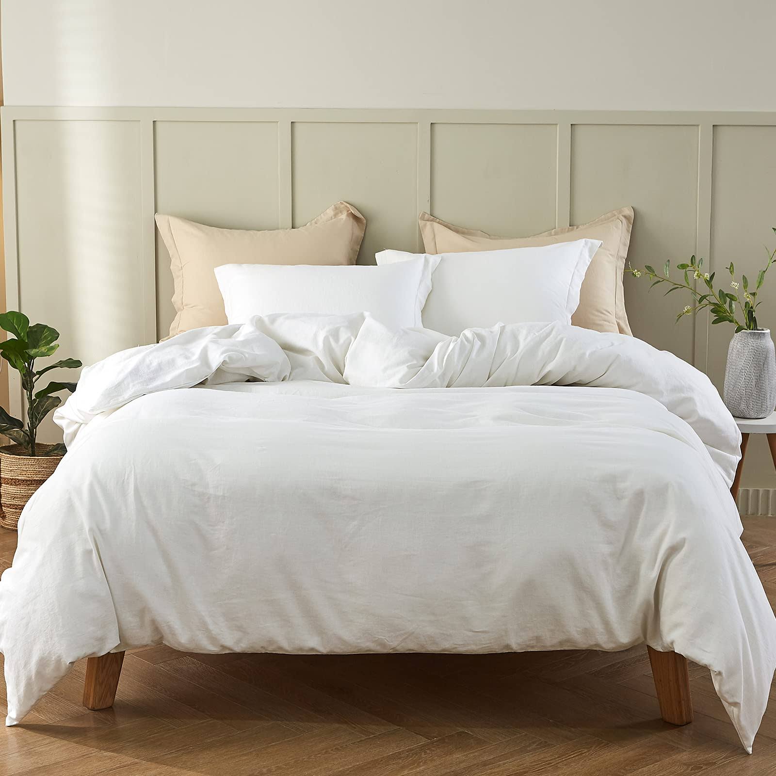 Simple&Opulence French Linen Duvet Cover Set - Twin Size(68