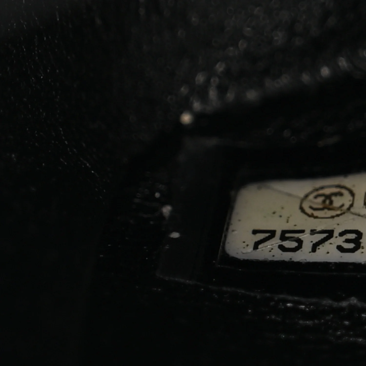 Patent Quilted Medium Double Flap Black