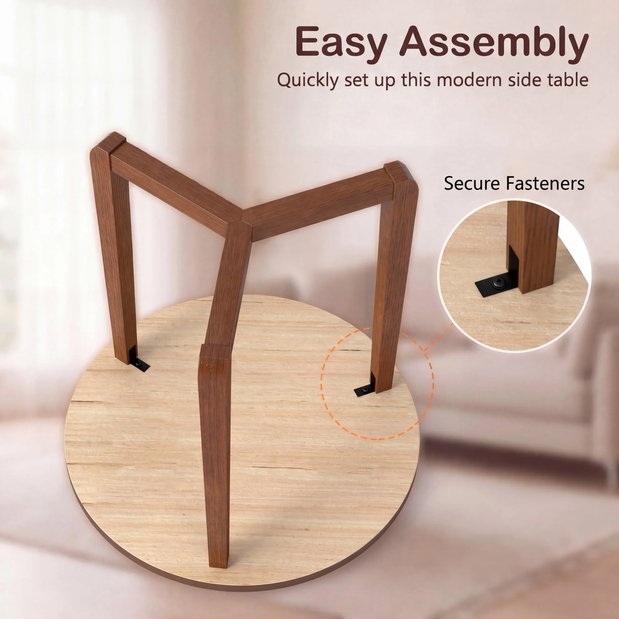 Tangkula Farmhouse Side Table | 22.5