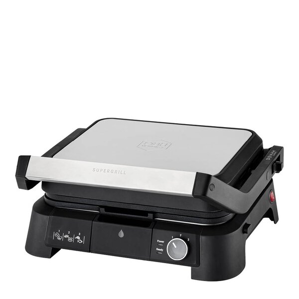 SuperGrill grill 3-i-1 2000 W rustfritt stål
