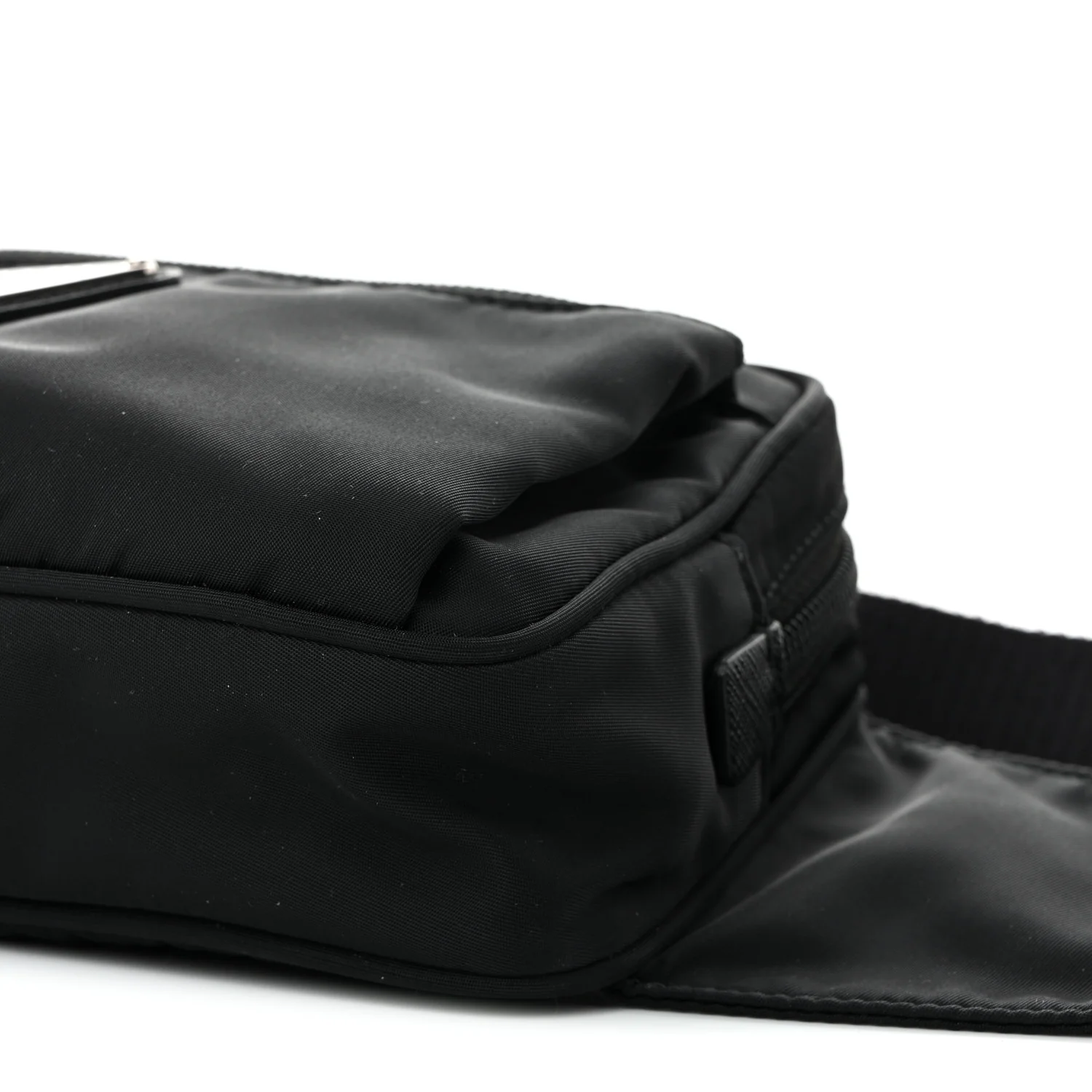 Re-Nylon Saffiano Belt Bag Black