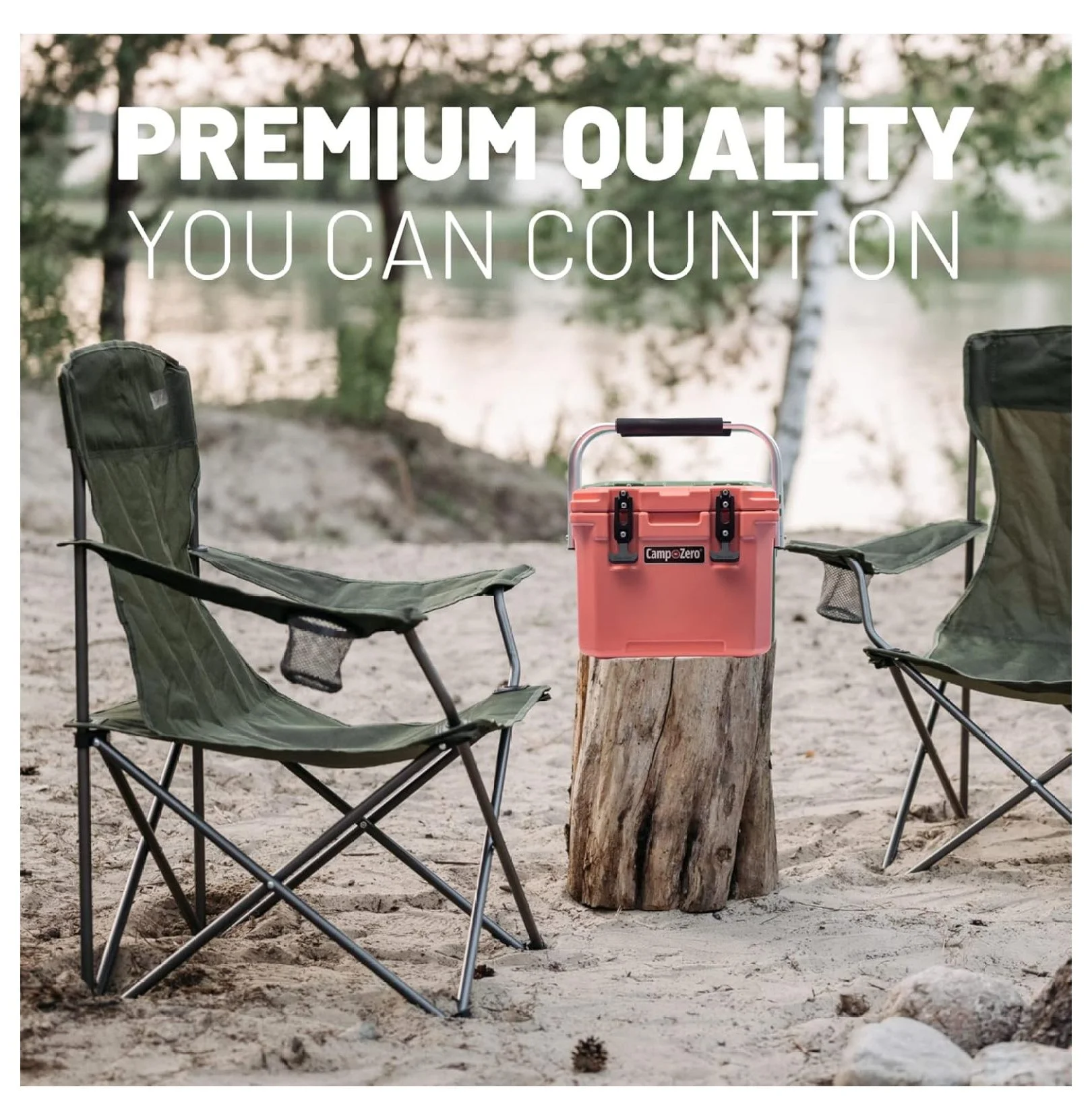 10L-10.6 Quart Portable Hard Cooler Ice Chest, Perfect for Drinks, Lunch, Beach, Picnics, Boating, Camping and Travel with 2 Molded-in Cup Holders and Folding Aluminum Handle Coral - Image 7