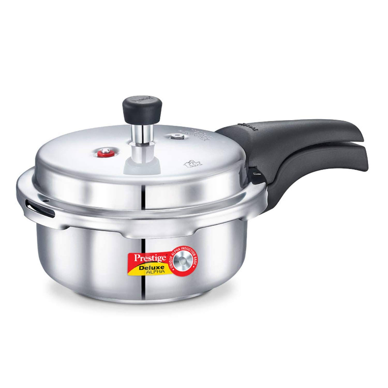 Prestige 2L Alpha Deluxe Induction Base Stainless Steel Pressure Cooker 2.0-Liter