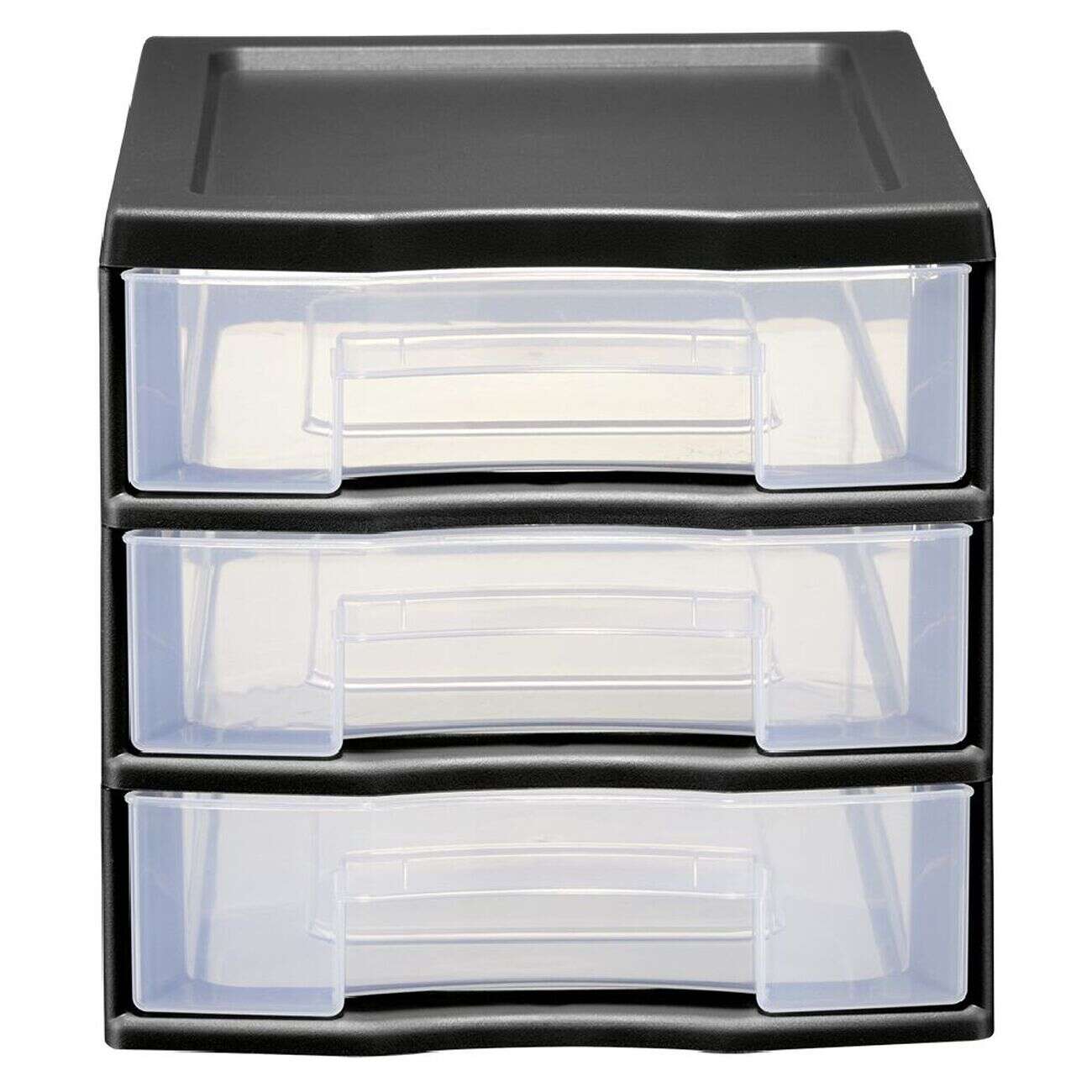 Tour de rangement 3 tiroirs format A6 noir