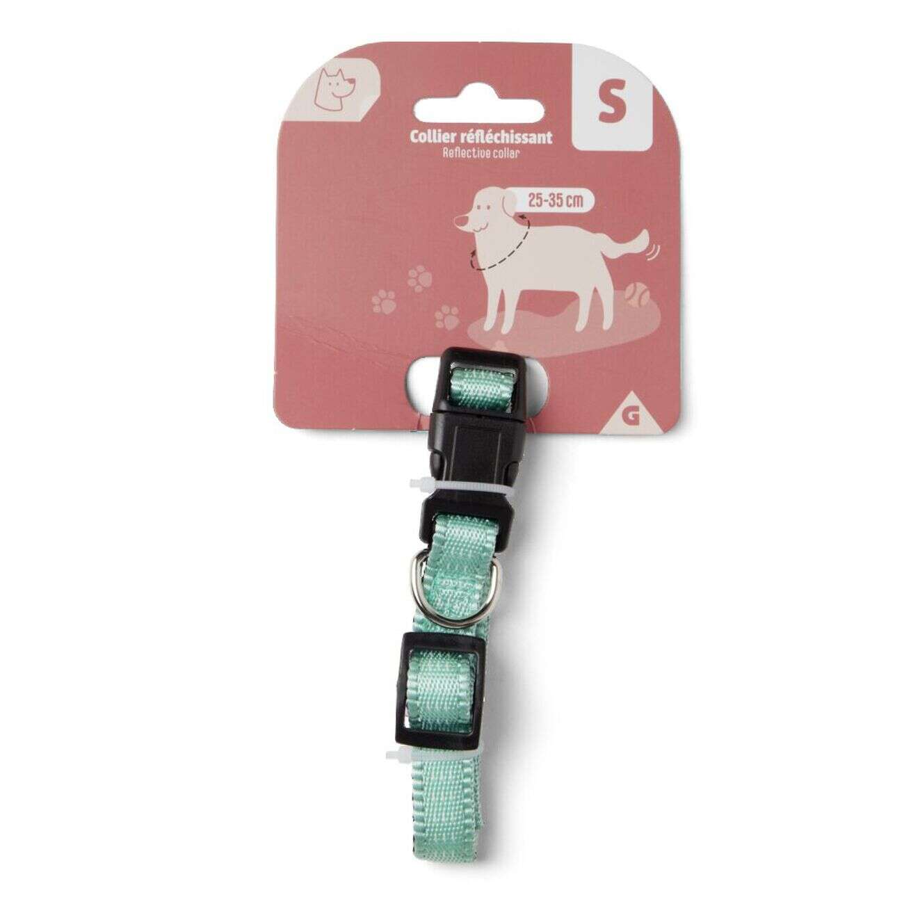Collier réflechissant pour petit chien - Taille S