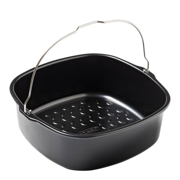 Airfryer ildfast form 21x22 cm svart