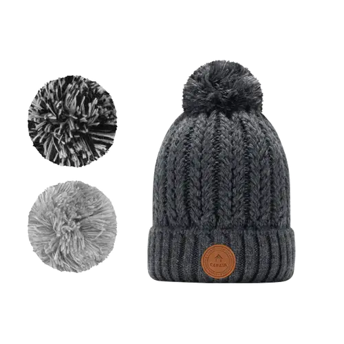 Bonnet Chocolat Chaud Gris