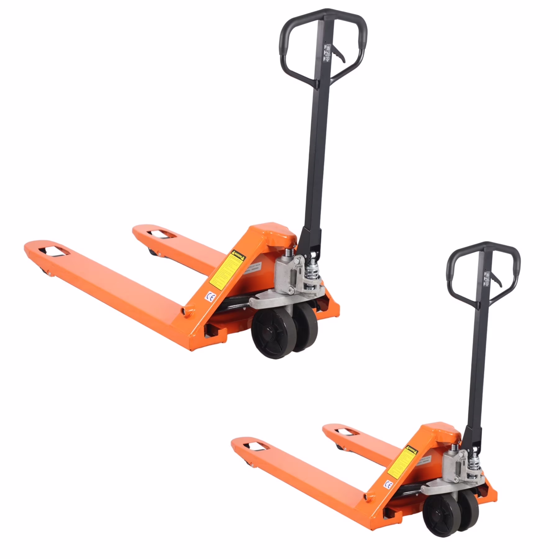 Tory Carrier 2PCS 5500lb Hydraulic Manual Pallet Jack Truck 48Lx21W Fork Orange